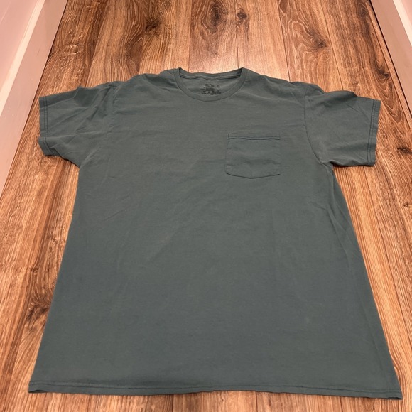 Fruit of the Loom Other - Vintage Fruit Of The Loom Pocket Blank T Shirt Mens XL Green